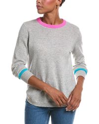 Autumn Cashmere - Shirttail Crewneck 100% Cashmere Sweater - Lyst