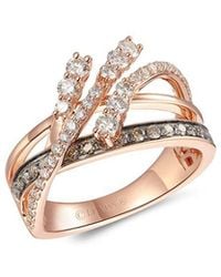 Le Vian - Le Vian 14k Rose Gold 0.81 Ct. Tw. Diamond Cocktail Ring - Lyst