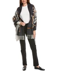 La Fiorentina - Equestrian Print Cashmere & Wool-Blend Wrap - Lyst