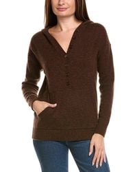 Kier + J - Kier + J Oversized Wool & Cashmere-Blend Hoodie - Lyst