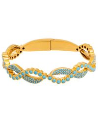 Ebru Jewelry - Plated Bangle Bracelet - Lyst