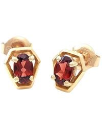 Gemstones - 14K 1.15 Ct. Tw. Garnet Earrings - Lyst