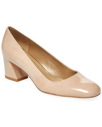 Stuart Weitzman Marymid Patent Pump - Natural
