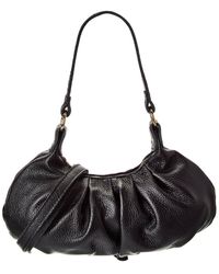 Italian Leather - Top Handle Shoulder Bag - Lyst