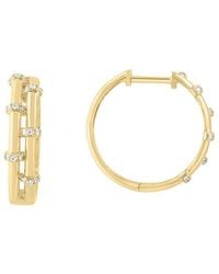 Effy Fine Jewelry - 14k 0.11 Ct. Tw. Diamond Earrings - Lyst