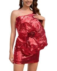 Monique Lagarde - Embellished Mini Dress - Lyst