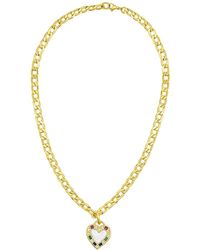 Adornia - 14k Plated Pearl Pendant Necklace - Lyst