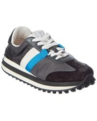 Ferragamo - Leather & Suede Sneaker - Lyst