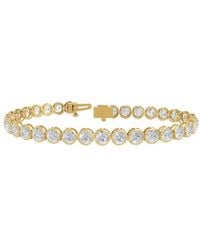 Lab Grown Diamonds - 14K 10.20 Ct. Tw. Lab-Grown Diamond Tennis Bracelet - Lyst