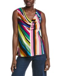 Tahari - The Jane Drape Neck Cami - Lyst