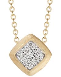 I. REISS - 14k 0.09 Ct. Tw. Diamond Pendant Necklace - Lyst