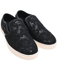 Dolce & Gabbana - Lace Slip-On Sneaker (Authentic Pre-Loved) - Lyst