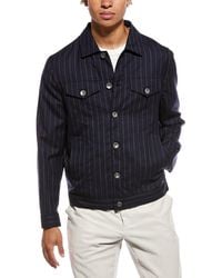 Brunello Cucinelli - Wool Shirt Jacket - Lyst