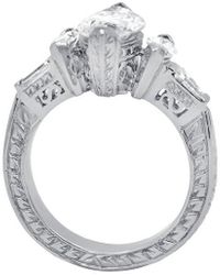 Diana M. Jewels - Fine Jewelry White Gold 2.56 Ct. Tw. Diamond Half-set Ring - Lyst
