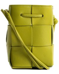 Bottega Veneta - Intrecciato Leather Cassette Bucket Bag (Authentic Pre-Loved) - Lyst