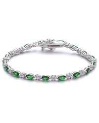 Genevive Jewelry - 14k Plated Cz Bracelet - Lyst