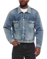 FRAME - Vintage Wash Denim Jacket - Lyst