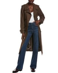 Avec Les Filles - Raglan Sleeve Double Breasted Trench Coat - Lyst