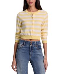 Alice + Olivia - Dollie Striped Cardigan - Lyst