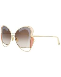 Chloé 60mm Sunglasses - White