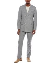 Brunello Cucinelli - 2Pc Wool Suit With Pleated Pant - Lyst