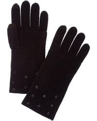 Forte - Cashmere Crystal Cuff Cashmere Gloves - Lyst