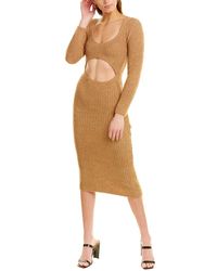 Bardot Rhia Wool-blend Sweaterdress - Brown