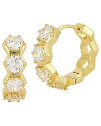 Glaze Jewelry - 14K Plated Cz Earrings - Lyst