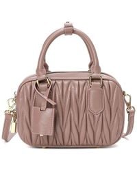 Tiffany & Fred Paris - Pleated Leather Satchel - Lyst