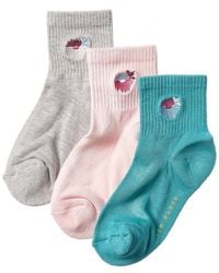 Ted Baker - Set Of 3 Quarter Crew Sock - Lyst