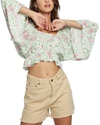 Chaser Brand - Long Sleeve Crop Top - Lyst