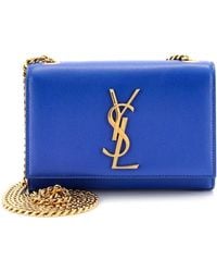 Saint Laurent - Grainy Leather Classic Monogram Crossbody Small (Authentic Pre-Loved) - Lyst