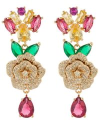 Eye Candy LA - Luxe Collection 18k Plated Sophia Drop Earrings - Lyst