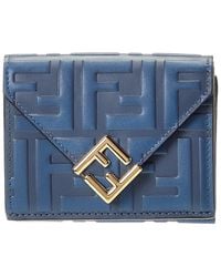 Fendi - Ff Diamonds Leather Card Case - Lyst