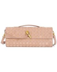 Tiffany & Fred Paris - Hand-Woven Leather Top-Handle Clutch - Lyst