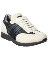 Brioni - Suede-trim Runner Sneaker - Lyst