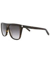 Saint Laurent - Sl1F 58Mm Sunglasses - Lyst