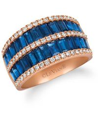 Le Vian - Le Vian 14k Strawberry Gold 2.99 Ct. Tw. Diamond & Sapphire Ring - Lyst