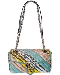 Gucci - GG Marmont Small Sequin Shoulder Bag - Lyst