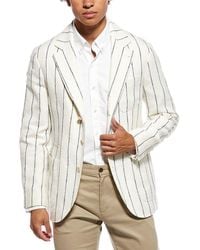 Brunello Cucinelli - Linen, Silk, & Wool-Blend Blazer - Lyst