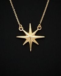 Italian Gold - 14k North Star Necklace - Lyst