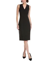 Theory - Slim Wool-blend Midi Dress - Lyst