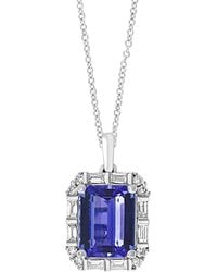 Effy Fine Jewelry - 14K 2.38 Ct. Tw. Diamond & Tanzanite Necklace - Lyst