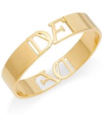 Diane von Furstenberg Belle De Jour Cutout Bangle Bracelet - Metallic