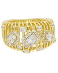 Meshmerise - 18K Over Cz Ring - Lyst
