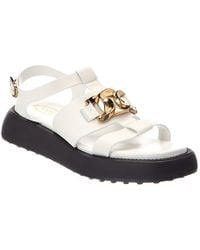 Tod's - Gomma Leather Sandal - Lyst