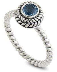 Samuel B. - Silver 0.75 Ct. Tw. Blue Topaz Stackable Ring - Lyst