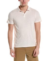 Onia - Linen-blend Polo Shirt - Lyst