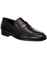 Tods Chain-embellished Leather Loafers in Black for Men Mens Shoes Slip-on shoes Loafers Save 52% 