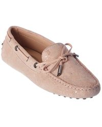 Tod's Gommino Suede Moccasin - Pink